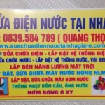 Dịch vụ sửa chữa điện nước tại nhà LH 0839584789