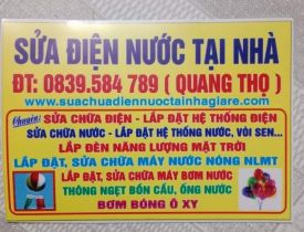 Dịch vụ sửa chữa điện nước tại nhà LH 0839584789 